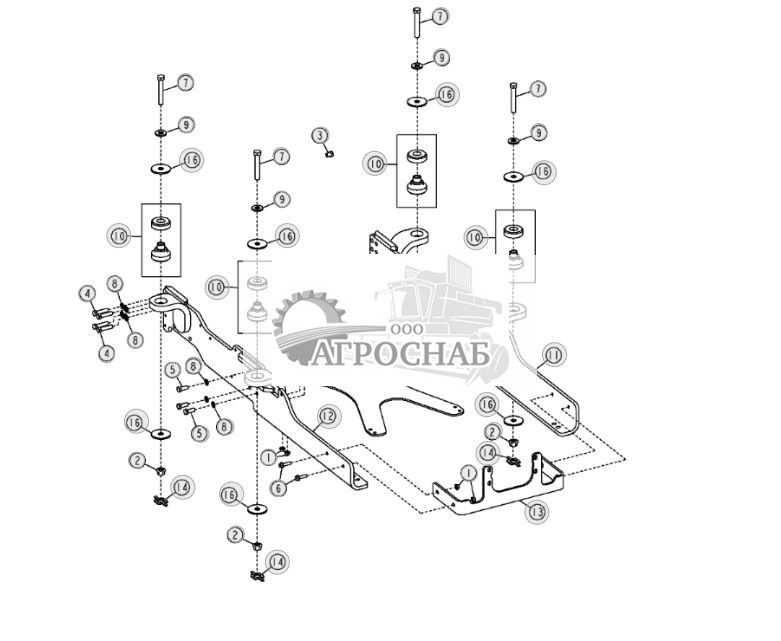 Силовая передачакрепление рамы под двигатель (двигатель 6081HT006) - ST10582 252.jpg
